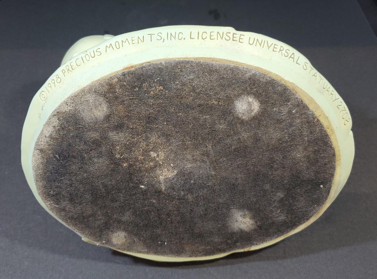 1998 Precious Moments Large Licensee Universal Statuary Green Frog