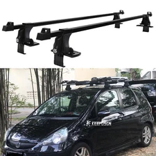 54" For Honda Fit Jazz Bare Roof Rack Cross Bars Luggage Kayak Carrier w/ Lock