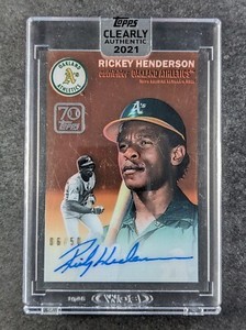 Topps Bowman 2021 Rickey Henderson /50