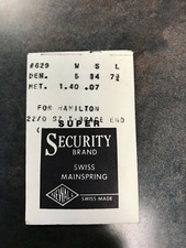Newall SUPER Security Mainspring 629 for Hamilton 22/0s 6221 / 718601 - Alloy