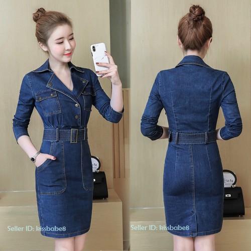 New Women's Bodycon Denim Dresses 