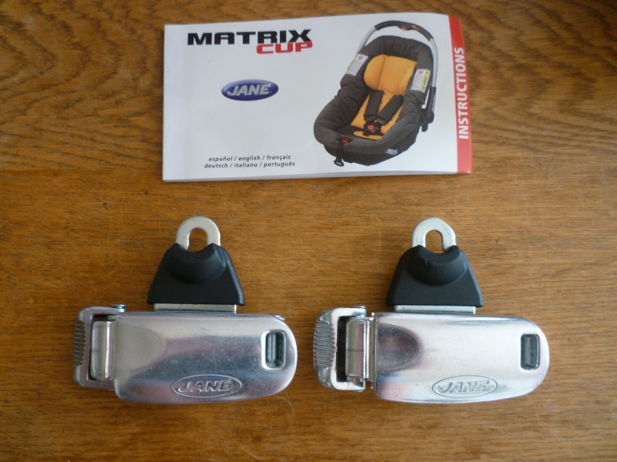 Jane Matrix Cup Car Seat Carrycot -Car Seat Belt Clip Set
