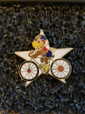 Limited Edition 1984 Los Angeles Olympics Sam the Eagle Pin Cycling