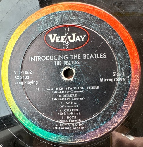 INTRODUCING THE BEATLES~RARE UPSIDE-DOWN BACK COVER~1964 V 1~OVAL~LOVE ME DO~P.S - Picture 7 of 9