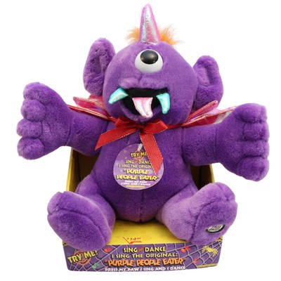 Dan Dee Purple People Eater Plush Singing Dancing  Vintage Monster 12'' NOS Read