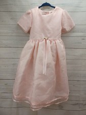 Vtg Little Princess Pink Bridesmaid Easter Girls Dress Sz 6X USA Made