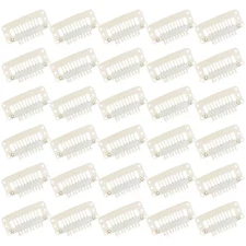 30 Pieces 32 mm 9-teeth Hair Extension Clips Hair Extension Wigs Snap Clips C...
