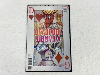 Deadpool v Gambit #5 - Marvel Comics - 2016 - Koblish Playing Card Variant