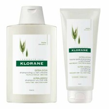 DUO Klorane Shampoo 200ml + Conditioner 200ml Ultra Gentle With Oat Milk