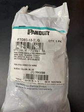 Panduit Ftd80-13-Tl Ferrule,14 Awg,Pp,23/32In.,Pk250