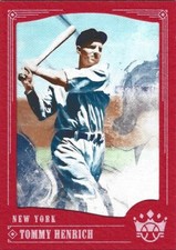 2018 Panini Diamond Kings Red Framed #22 Tommy Henrich - New York Yankees