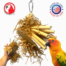 2320 Natural Taco Shred Medium Bird Toy Parrot Conure African Grey Amazon