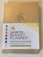 Clever Fox Budget Planner - Gold Color - NEW SEALED