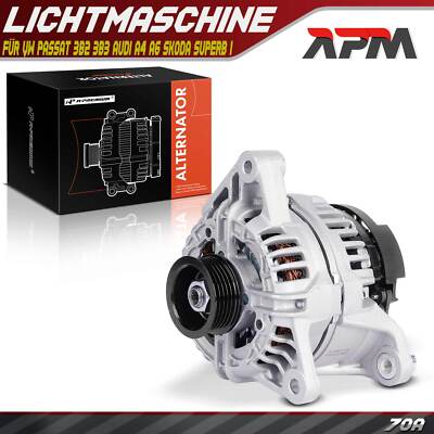 Lichtmaschine Generator 70A für VW Passat 3B2 3B3 Audi A4 A6 Skoda Superb I 3U4