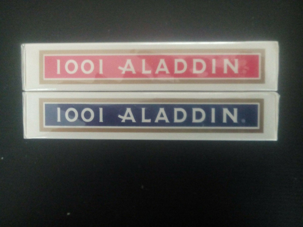 Rare Aladdin 1001 Blue and Red AIR CUSHION FINISH Deck of Cards