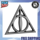 Harry Potter 3D Car Badge - Deathly Hallows Symbol (Black Chrome)