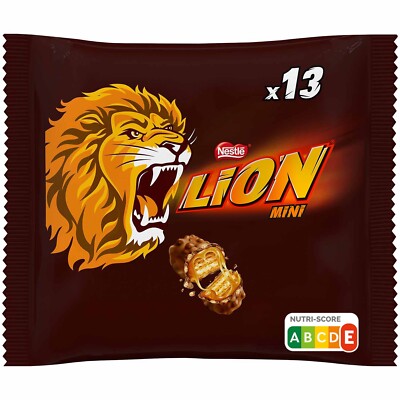 Lion Bar CARAMEL & Chocolate MINI bars. 234g Made in Germany  FREE SHIPPING