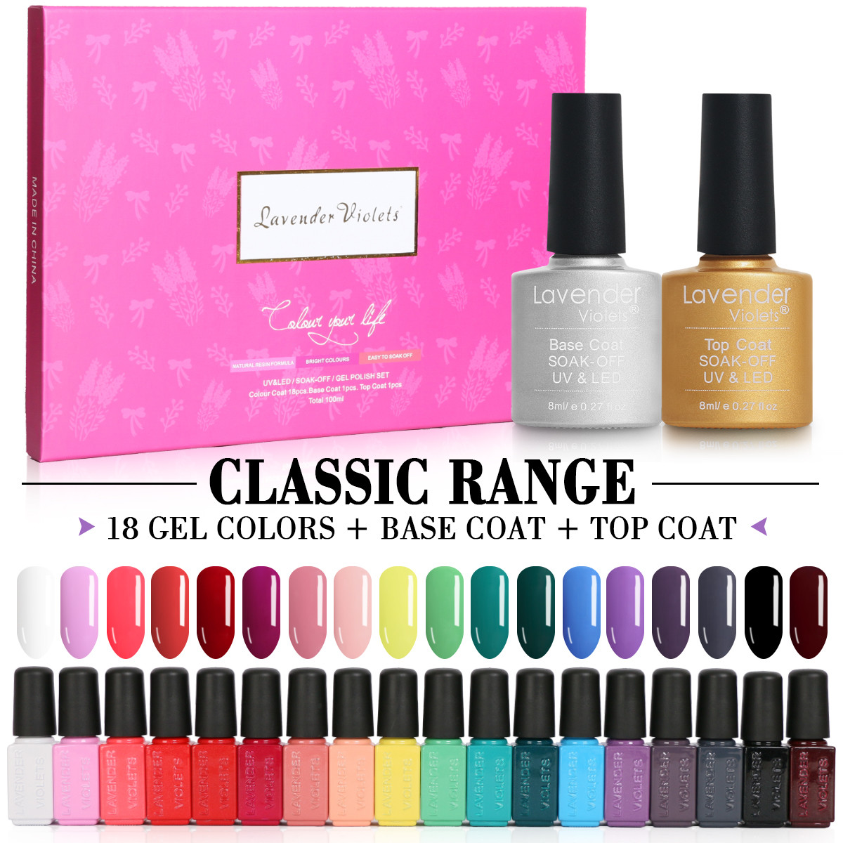 Купить Lavender Violets 20pcs Gel Nail 