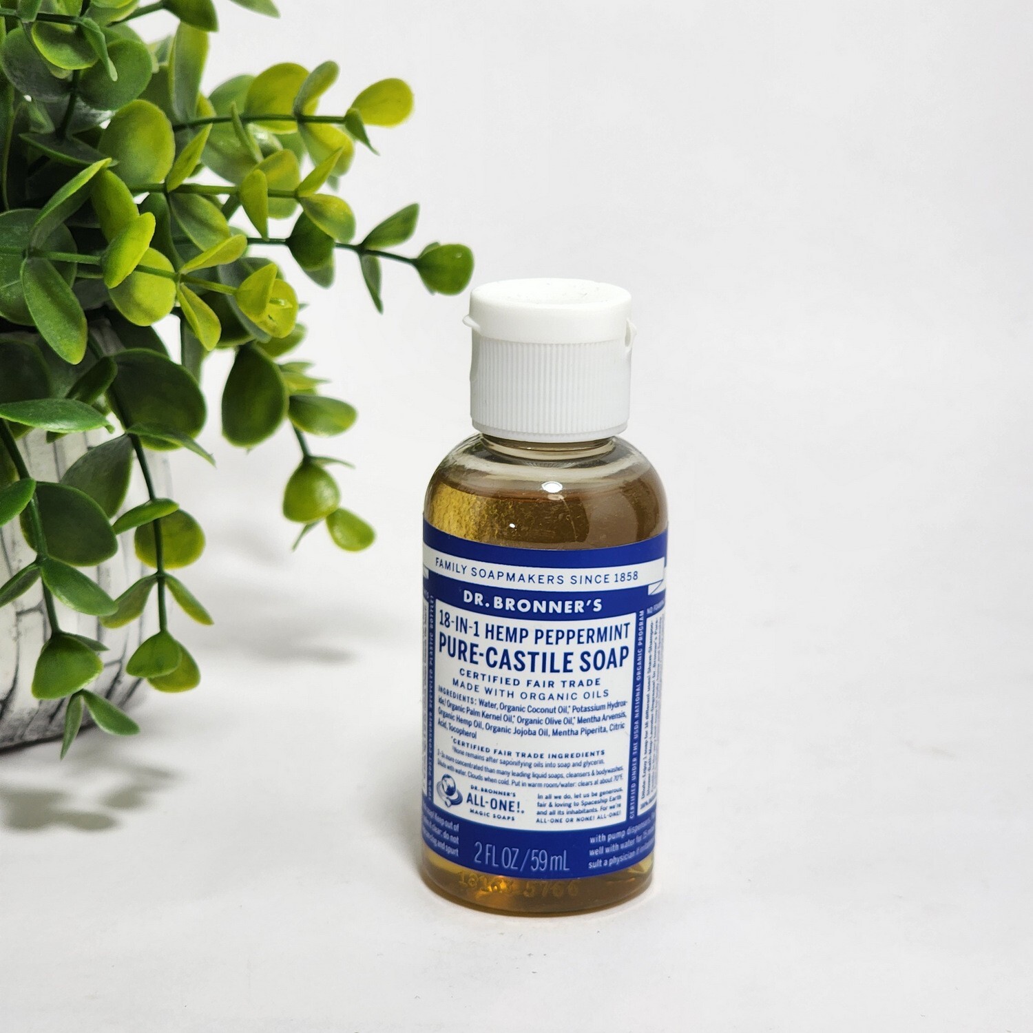 Dr. Bronner’s Pure Castile Soap ~ 18 in 1 Hemp Peppermint ~ 2 fl oz ...