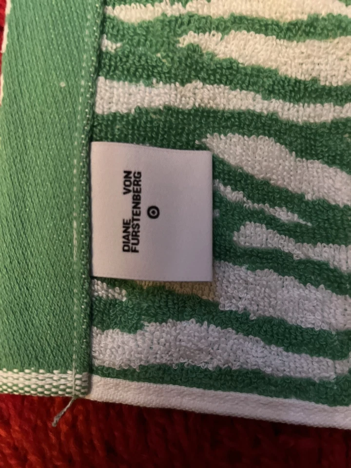 Juego de 3 paños Diane Von Furstenberg Sea Twig verde DVF para Target nuevo Foto 2 de 4