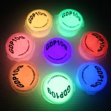 Glow in the Dark PIGMENT POWDERS UV Fluorescent Resin