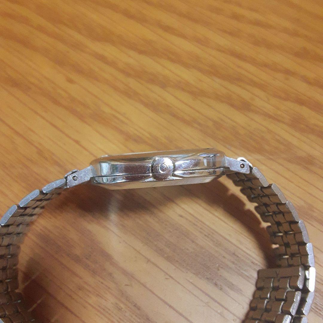 Omega De Ville Vintage Silver Square Automatic Mens Watch