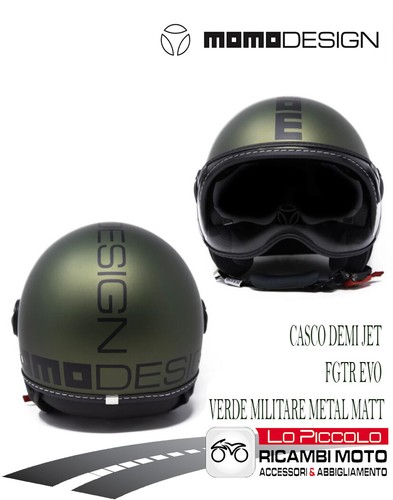 Momo Design Motorcycle Helmet DEMIJET FGTR EVO Army Green Metal Matt | eBay
