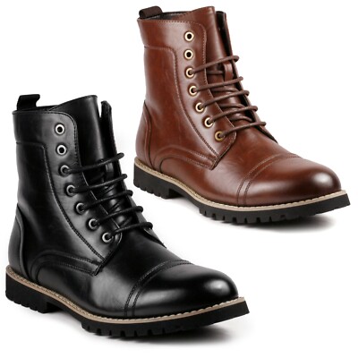  Metrocharm MC311 Men's Lace Up Cap Toe Fashion Oxford Boot  