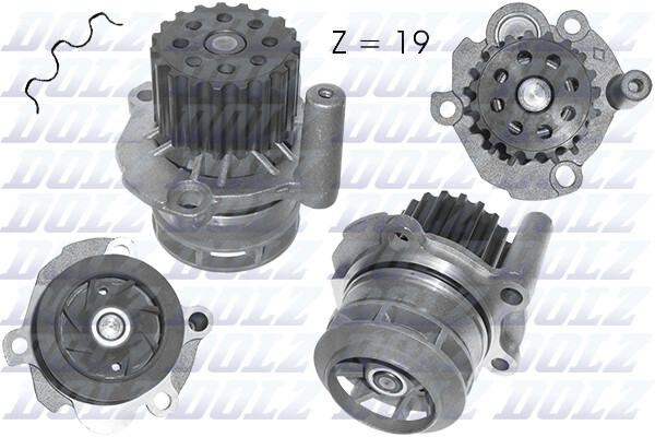 Dolz A251 Wasserpumpe FüR Audi, Ford, Mitsubishi, Seat, Skoda, VW-image