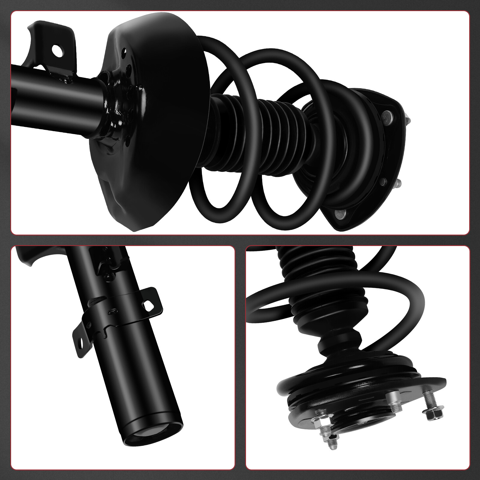 2 Front Complete Strut Coil Spring For Honda Accord 2013 2014 2015 2016 2017