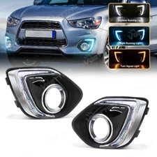 for Mitsubishi Outlander Sport ASX 2013- 2015 LED Daytime Running DRL Fog Lights
