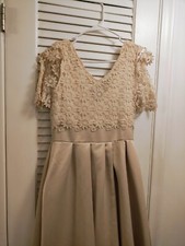 Creme colored wedding dress