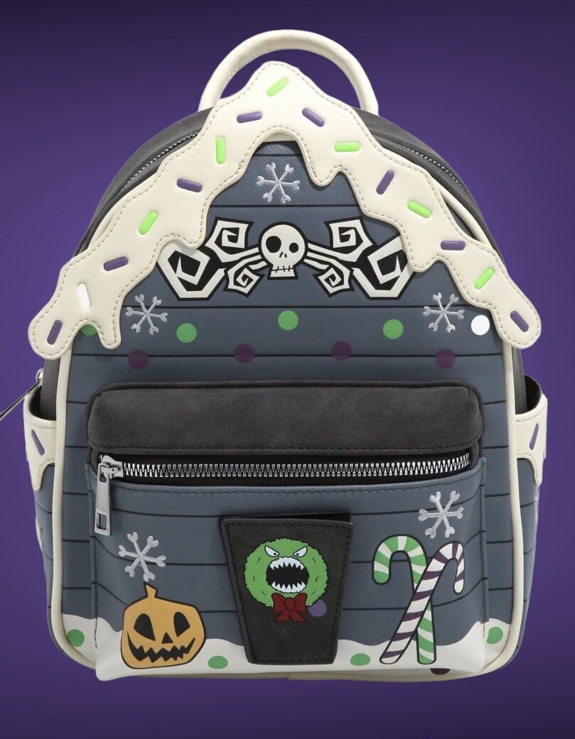 Disney Bioworld Nightmare Before Christmas Gingerbread House Mini Backpack Bioworld The Nightmare Before Christmas Gingerbread House  main image 2