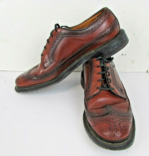 Brown Wingtip Dress Shoes 7101 USA 