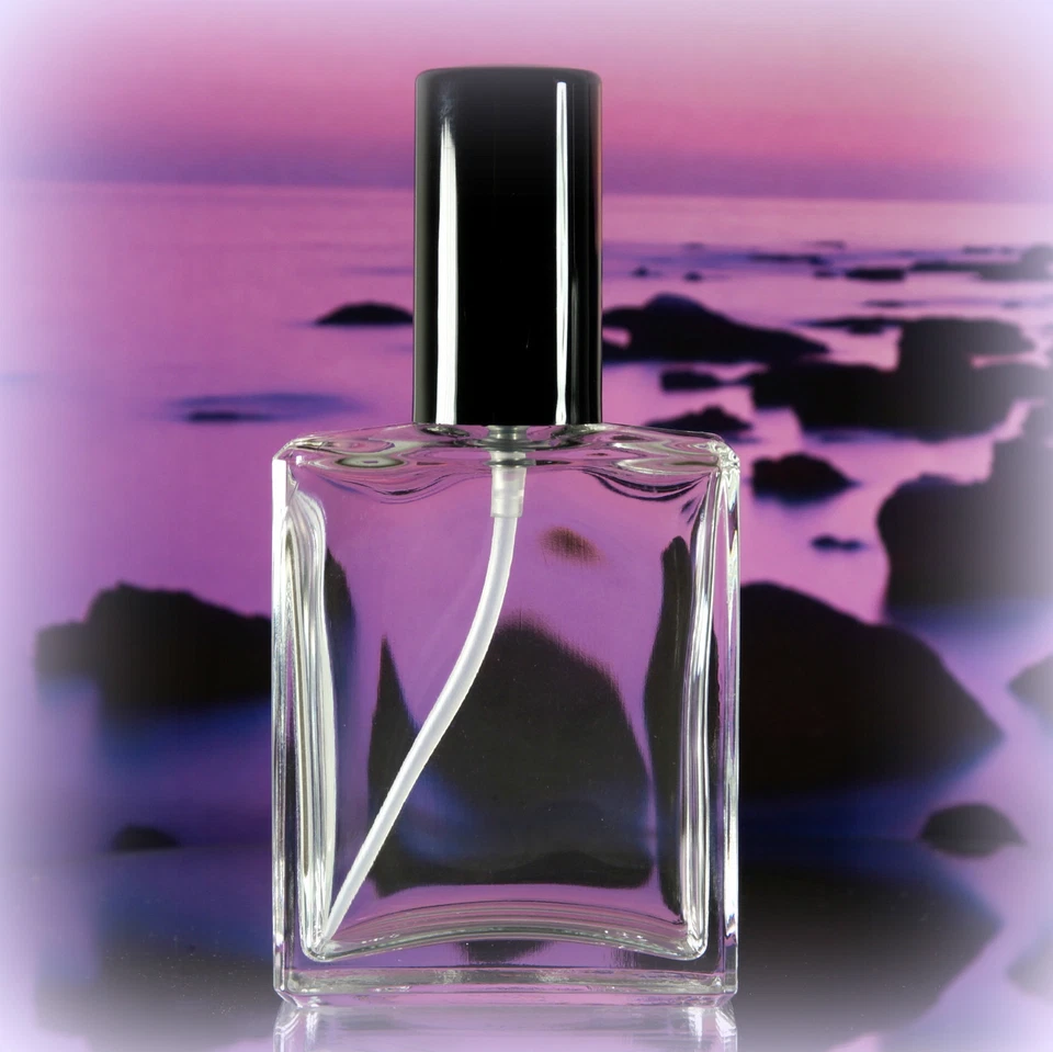 3 Perfume Bottles - Empty - Rectangular Shape - 50ml - Refillable - NEW