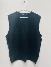 Vintage Ralph Lauren polo lambswool sweater vest green XL