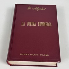 La Divina Commedia Dante Alighieri 1972 Ed. Lucchi Milano Hardcover
