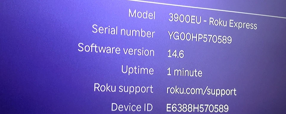 Roku Express 3900EU HD Media Streamer with Remote & cables GREAT CONDITION - Image 2 of 4