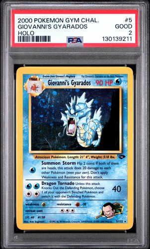 Giovanni's Gyarados (Unlimited) graded PSA 2 for sale on eBay