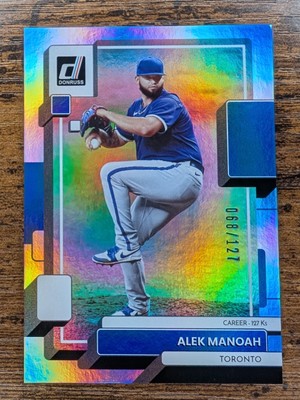 2022 Panini Donruss #227 Alek Manoah Silver Career Stat Line /127 Toronto