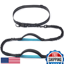 iYoShop Retractable Hands Free Dog Leash w/Dual Handle Bungee for Small-Medium D