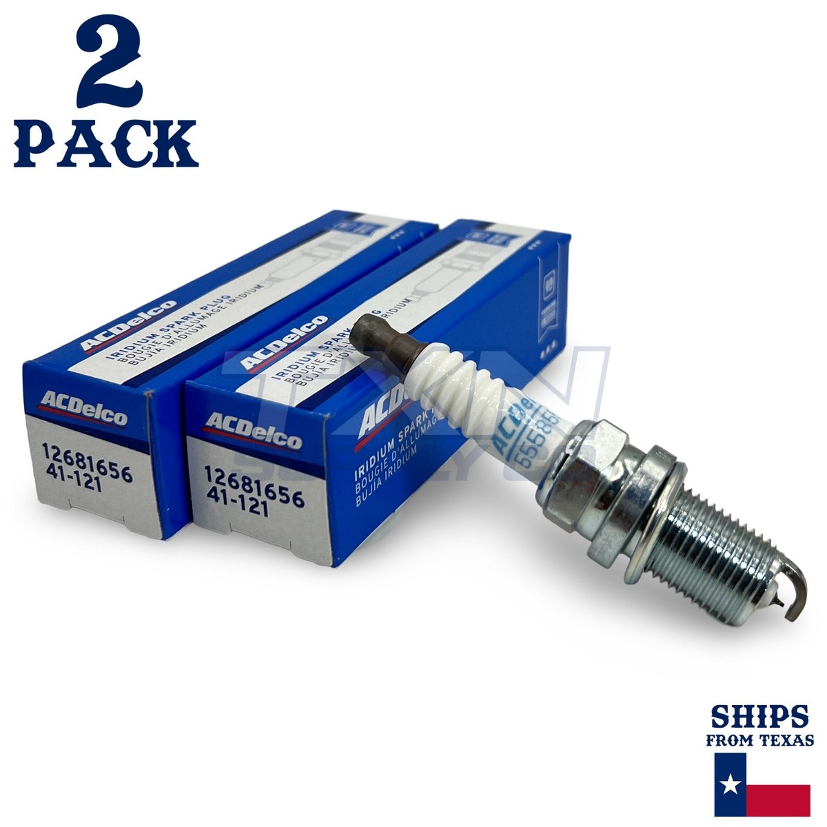 2 Pack Genuine GM ACDelco Iridium Spark Plugs 41-121 | eBay