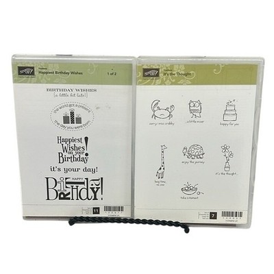 Stampin Up It's the Thought and Happiest Birthday Wishes Stamp Sets