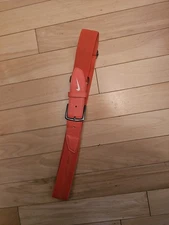 Nike Baseball Belt 3.0 Adult Adjustable 28"-43" Team Orange/White