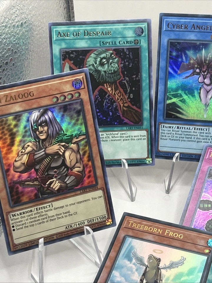 Yu-Gi-Oh! Lost Art Promo - 9 Card Lot - NEAR MINT! Monster Reborn, Treeborn Frog - Image 2 of 4