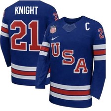 Knight Team U.S.A Winter Olympics 2026 Jersey Blue All STITCHED
