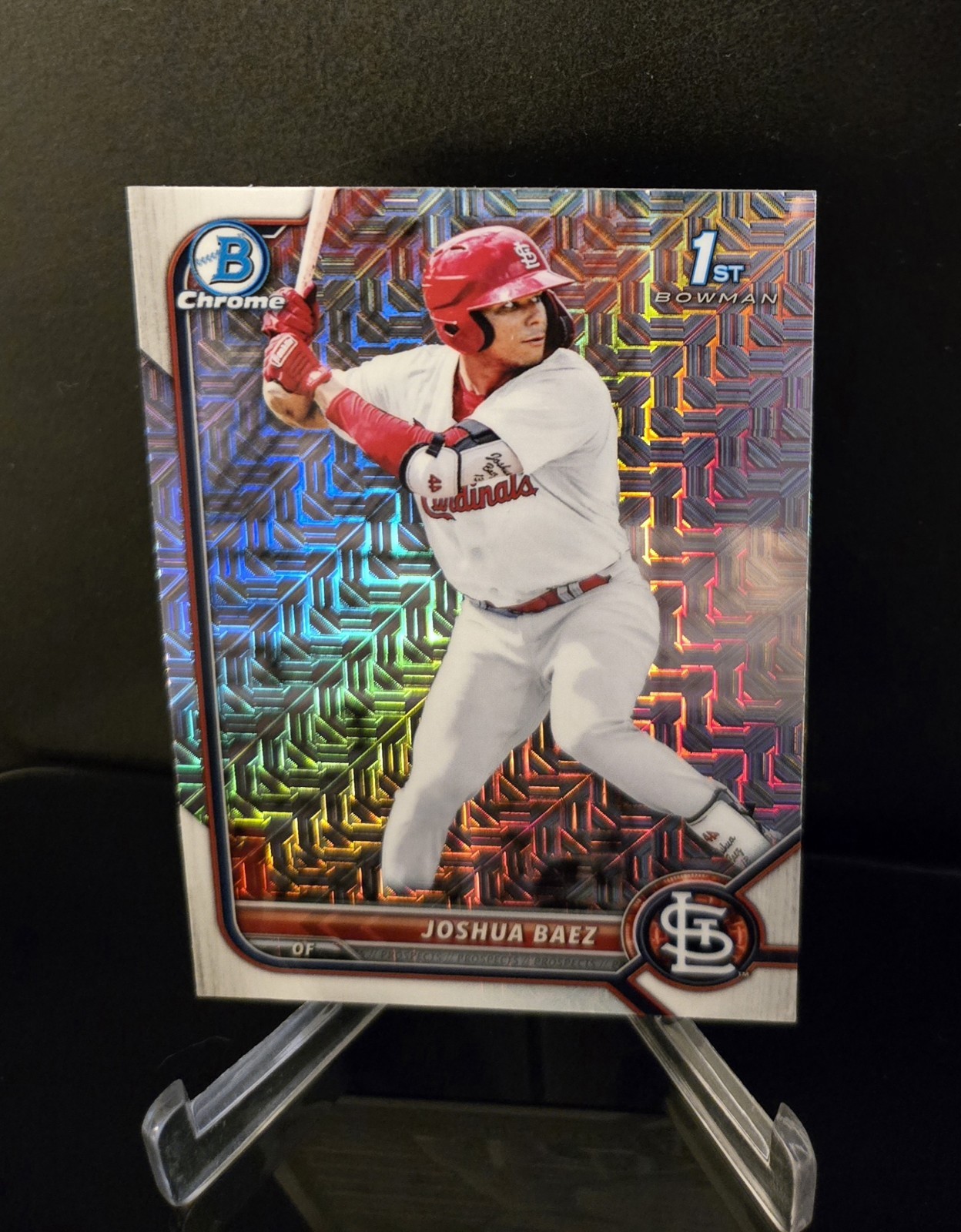 JOSHUA BAEZ 🔥 SP 2022 Topps 1st Bowman Chrome Prospects Mojo Refractor BCP-46