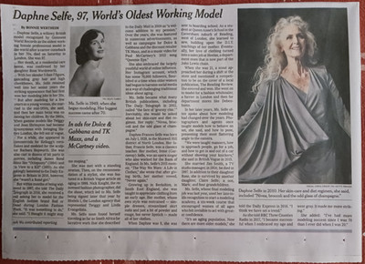 Daphne Selfe 97 Old Model Tatjana Wood  Swamp Thing 99 Obituary NY Times