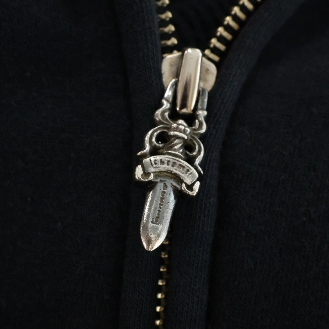 Felpa con cappuccio CHROME HEARTS OLDnale pug zi CHssuto tessut foderaa term neraa u