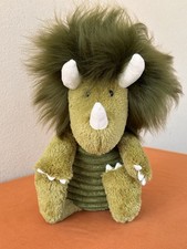 Jellycat Snagglebaggle Dennis Dino Rare Retired Prehistoric Green Dinosaur Plush